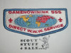 Order of the Arrow Lodge #555 Gamenowinink s2 Flap Patch