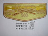 Order of the Arrow Lodge #560 Eswau Huppeday Ghost Flap Patch, yellow