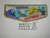 Order of the Arrow SPOOF Southern California OA 75th Anniversary Flap Patch, gold mylar