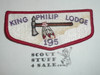 Order of the Arrow Lodge #195 King Philip s1 Flap Patch, soiled