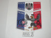 Order of the Arrow Lodge #482 Black Eagle 2015 NOAC 100th Anniversary 2-piece Flap Patch Set #2