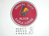 Order of the Arrow Lodge #482 Black Eagle Ordeal Team Round Patch