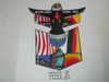 Order of the Arrow Lodge #482 Black Eagle Camp Freedom STAFF 2-piece Flap Patch Set