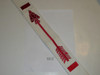 1960's Embroidered On Twill Brotherhood Order of the Arrow Sash, Medium Weight Twill, Double Row Edged Stitching, Litely Used Condition, 34"