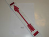 1970's Embroidered On Twill Brotherhood Order of the Arrow Sash, Single Row Stitched Edge, very good Condition with a few spots, 32"