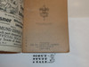 1920 Boy Scout Handbook, Second Edition, Twenty-second Printing, cover almost white, Lite wear to cover and spine