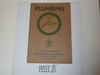 Plumbing Merit Badge Pamphlet, Type 3, Tan Cover, 1-37 Printing