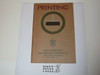 Printing Merit Badge Pamphlet, Type 3, Tan Cover, 11-36 Printing