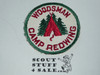 Camp Red Wing Woodsman Patch, 1950's, c/e twill