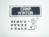 Camp Winton High Sierra Camps Segment Patch, Golden Empire Council, 1970's