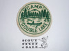 Camp Double Lake flocked on canvas Patch, Sam Houston Area Council, 1949