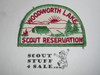 Woodworth Lake Scout Reservation Patch, Sir William Johnson Council, 1957