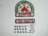 Ten Nights Segment Patch used with 1960's Council Camper Patch, Ventura County Council, segment only