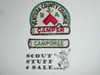 Camporee Segment Patch used with 1960's Council Camper Patch, Ventura County Council, segment only, green lettering