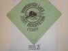 Woodworth Lake Scout Reservation STAFF Neckerchief, Sir William Johnson Council, 1956, some soiling