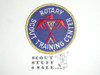 Rotary Scout Training Center Patch, gold mylar bdr