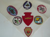 Allegheny Scout Camps Neckerchief with numerous 1950's Camp Patches on it, Allegheny Council