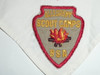 Allegheny Scout Camps Neckerchief with numerous 1950's Camp Patches on it, Allegheny Council