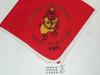 Camp Pico Blanco STAFF Neckerchief, Monterey Bay Area Council, red piped