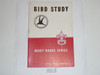 Bird Study Merit Badge Pamphlet, Type 5, Red/Wht Cover, 8-51 Printing