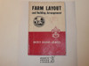Farm Layout and Building Arrangement Merit Badge Pamphlet, Type 5, Red/Wht Cover, 9-45 Printing