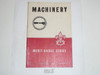 Machinery Merit Badge Pamphlet, Type 5, Red/Wht Cover, 5-51 Printing