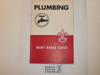 Plumbing Merit Badge Pamphlet, Type 5, Red/Wht Cover, 5-46 Printing