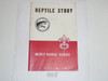 Reptile Study Merit Badge Pamphlet, Type 5, Red/Wht Cover, 3-46 Printing