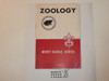Zoology Merit Badge Pamphlet, Type 5, Red/Wht Cover, 3-46 Printing