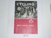 Cycling Merit Badge Pamphlet, Type 6, Picture Top Red Bottom Cover, 6-55 Printing