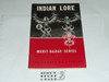 Indian Lore Merit Badge Pamphlet, Type 6, Picture Top Red Bottom Cover, 9-60 Printing