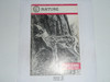 Nature Merit Badge Pamphlet, Type 9, Red Band Cover, 8-91 Printing