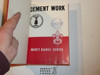 Cement Work Library Bound Merit Badge Pamphlet, Type 5, Red/Wht Cover, 9-50 Printing