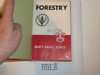 Forestry Library Bound Merit Badge Pamphlet, Type 5, Red/Wht Cover, 4-51 Printing