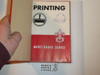 Printing Production Library Bound Merit Badge Pamphlet, Type 5, Red/Wht Cover, 5-51 Printing