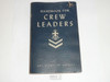1941 Handbook for Crew Leaders, Sea Scout, First Edition, 11-41 printing