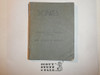 1930's Central South Dakota Council Boy Scout Songbook, cover separated at fold