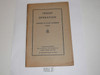 Elements of Scout Leadership Part II, Troop Operation, 1st printing "for experimental purposes", 10-40