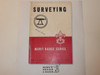 Surveying Merit Badge Pamphlet, Type 5, Red/Wht Cover, 3-45 Printing