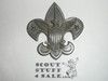 boy scout paper weight, pewter color, 2 7/8" wide by 3" tall, finely detailed casting