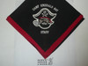 1982 Camp Emerald Bay STAFF Neckerchief, Red Piping