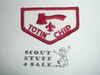 Totin' Chip Boy Scout knife/Axe Award Patch, white r/e twill, fdl