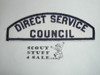 Direct Service Council White/Blue Sea Scout Council Strip - Scout