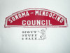 Sonoma - Mendocino Council Red/White Council Strip