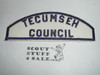 Tecumseh Council White/Blue Sea Scout Council Strip - Scout
