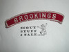 BROOKINGS Red and White Community Strip, sewn