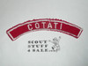 COTATI Red and White Community Strip, California, sewn