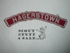 HAGERSTOWN Red and White Community Strip, sewn