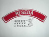 RESEDA Red and White Community Strip