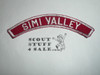SIMI VALLEY Red and White Community Strip, California